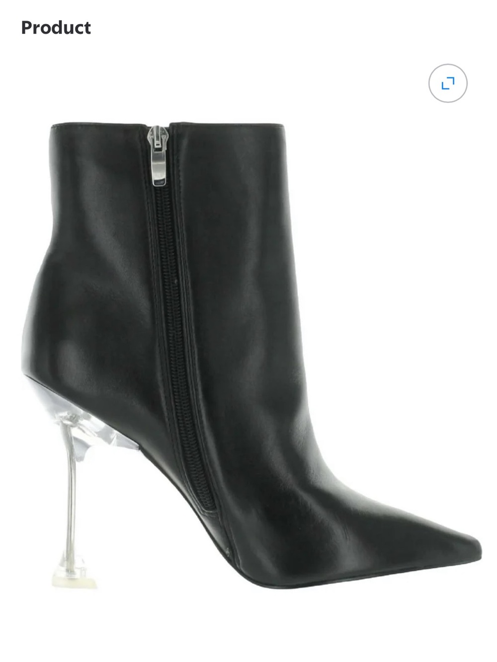 Nine West Tonight
Ankle bootsBlack Pointed with Clear Stiletto Heel